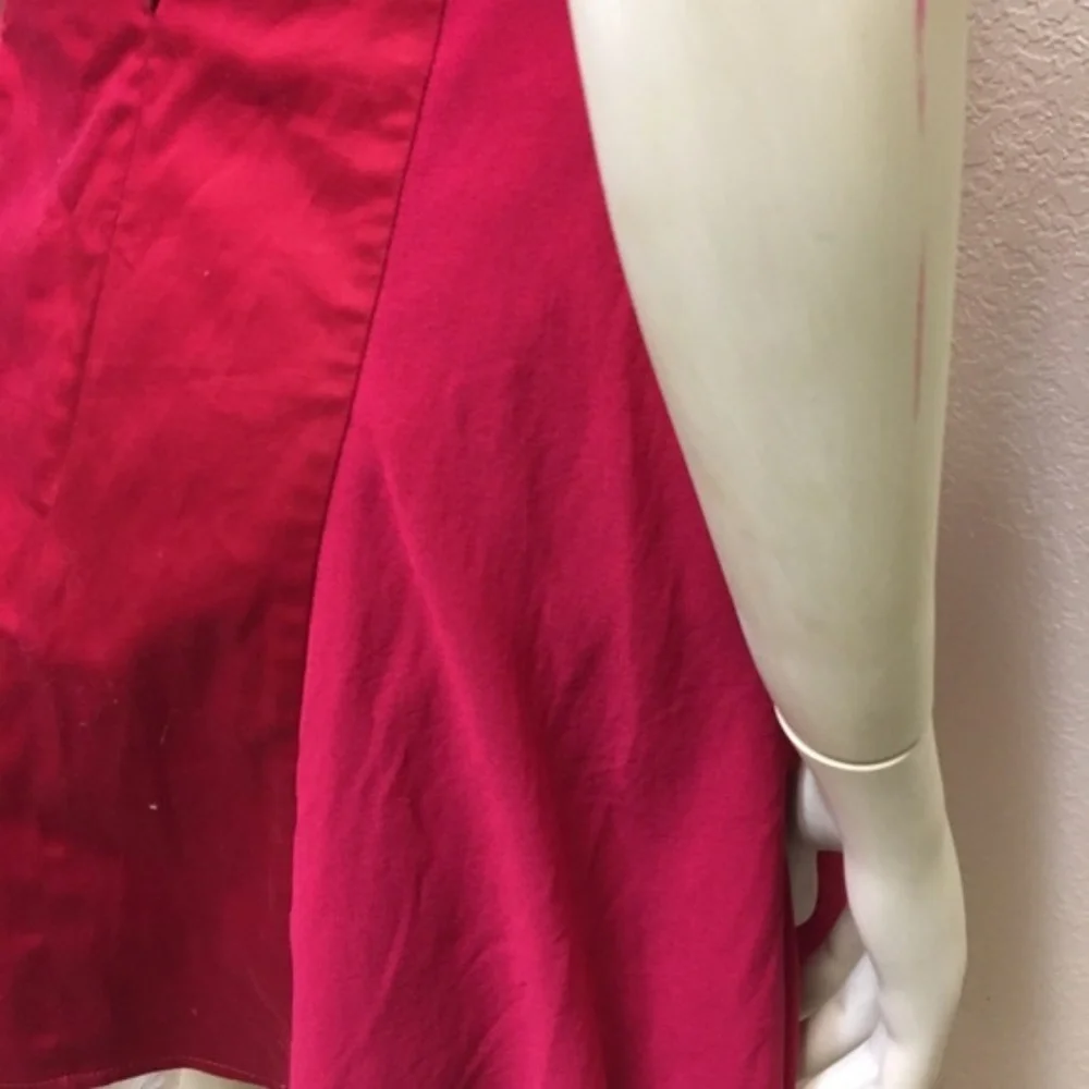 Women’s Fuchsia Cutout Fit-and-Flare Dress - Picture 2 of 6